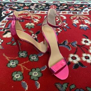 Barbie pink metallic high heels